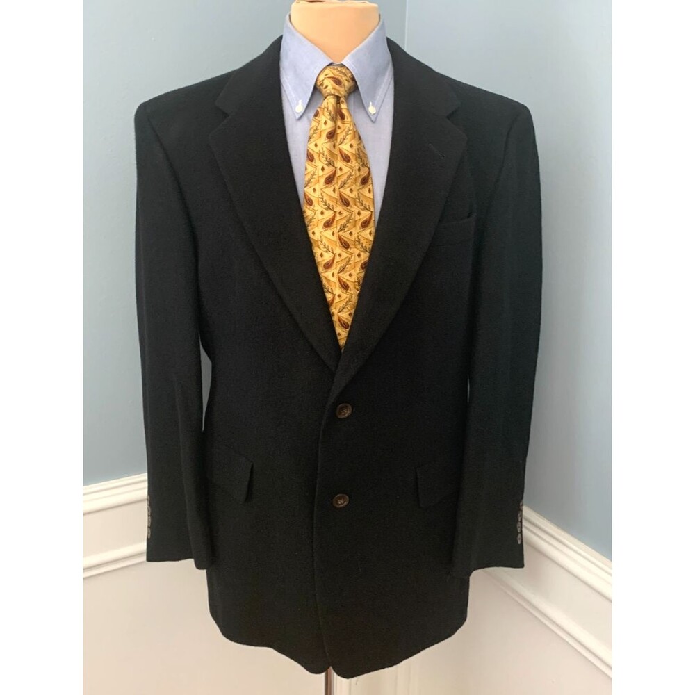 Hart Schaffner Marx Blazer Mens 40R 100% Camel Hair Wedding Jacket Sportcoat